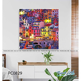 Bộ tranh Canvas treo tường trang trí phòng khách PHONG CẢNH PC0829