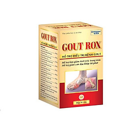 Giảm đau sưng khớp - giảm lượng acid uric GOUT ROX Chai 50 viên - Rostex- Tủ Thuốc Bảo Châu