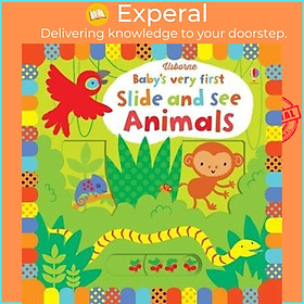 Sách - Baby's Very First Slide and See Animals (Baby's Very First Books) by Harry Styles (UK edition, hardcover)