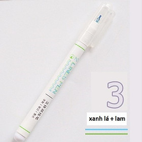 Bút mực hai ngòi double line 0.5mm, trang trí sổ tay nhiều màu sắc