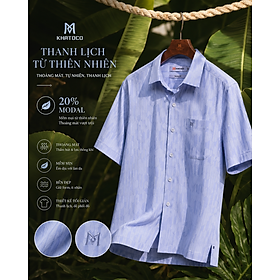 Áo sơ mi Khatoco tay ngắn (L,XL)