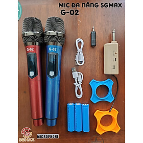 Mua Micro Không Dây SGMAX G02   Mẫu 2 Mic Mới  Chuyên Dùng Cho karaoke Hát Nhẹ