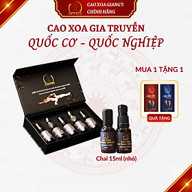 Set quà tặng cao xoa bóp thảo dược giang's, dầu xoa bóp gia truyền quốc cơ quốc nghiệp 15ml