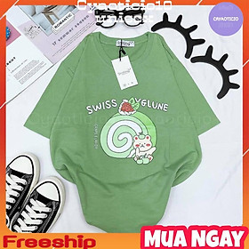 Áo thun mèo bánh kem cute 4 màu cute tee áo smiling