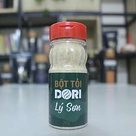 Bột Tỏi Lý Sơn Dori - Hủ 70g - Tỏi trồng và sản xuất trực tiếp tại đảo Lý Sơn - Bột tỏi Lý Sơn nguyên chất - Mùi rất thơm đặc trưng của tỏi Lý Sơn - Dùng ướp thực phẩm làm nước chấm nước sốt