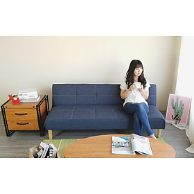 Mua Sofa bed 3 trong 1 Juno sofa chân gỗ màu xanh dương đậm