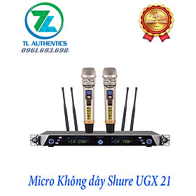 Micro không dây  UGX 21 hàng chính hãng thế hệ 2024,tặng kèm bộ sạc pin + 4 pin 1200mah bảo hành 6 tháng