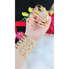Bộ Vòng Xi Men  Mạ Vàng 18k Gồm 07 Chiếc Khóa Gài Mẫu 172.20.11