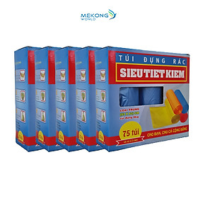 Mua 5 Hộp Túi Đựng Rác Siêu Tiết Kiệm Nhựa Sinh Học (Trung: 53x63cm)