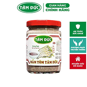 Tâm Đức - Mắm tôm vị truyền thống chai thủy tinh 200gr dùng ăn bún đậu, gia vị