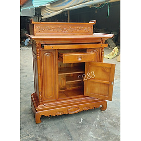 Mua Tủ thờ 2 tầng chữ phúc Tủ thờ gỗ tràm nõi hàng dày loại 1   sơn kỹ cả trong ngoài  mẫu chữ phúc