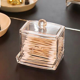 Mua (Có sẵn)Hộp để tăm bông trong suốt