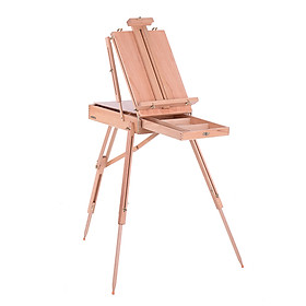 Giá Đỡ Tranh Bằng Gỗ Kèm Ngăn