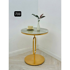 Mua Bàn decor T03-CT Tundo mặt đá sang trọng hiện đại