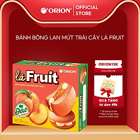 Hộp 12 gói Bánh Bông Lan ORION Mứt Trái Cây Là Fruit 300G