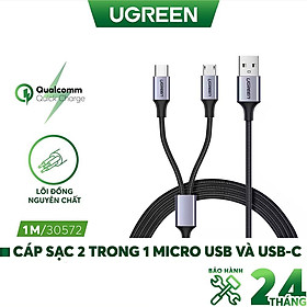 Mua Cáp sạc và truyền dữ liệu  dài 0.5-1.5m UGREEN US197 US196 chức năng 2 in 1 - Hàng Nhập Khẩu
