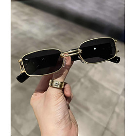 Kính râm Mắt vuông mini retro siêu chất (ĐEN)