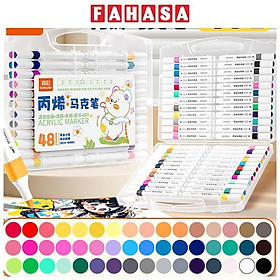 Hộp 48 Bút Lông Acrylic Marker - Truecolor ZCA-6066-48