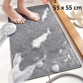 Mua Thảm Nhà Tắm rãnh gai  miếng lót chân  nhà vệ sinh  thảm lót sàn nhựa PVC cao cấp chống trơn trượt an toàn