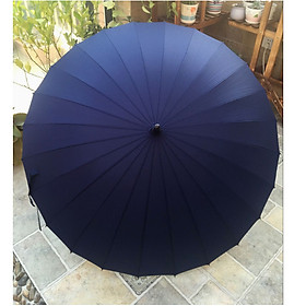 Mua Ô dù cán dài 24 nan cỡ lớn siêu chắc chắn chống lật vải chống uv màu xanh đen