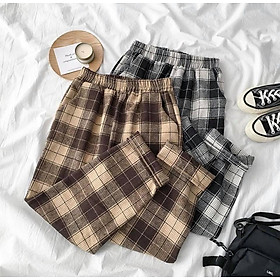 Quần caro nam nữ unisex plaid pant