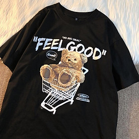 Áo phông nữ 1HITSHOP UNISEX  Áo Thun Tay Ngắn Cổ Tròn Dáng Rộng In Hình Động Vật Thời Trang Mùa Hè Cho Nữ