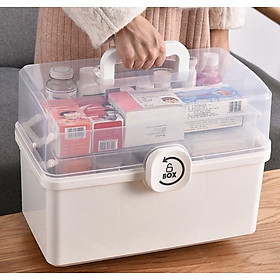 Mua Tủ đựng thuốc 3 tầng với nhiều ngăn nhỏ sắp xếp các vật dụng y tế  bông gạc ngăn nắp  dễ tìm kiếm và lấy khi cần  thiết kế khóa xoay dễ dàng đóng mở  có quai xách mang đi xa