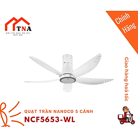 Mua Quạt trần 5 cánh - Đèn Led Nanoco NCF5653-WL - Hàng chính hãng