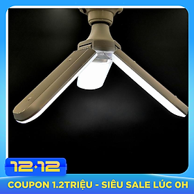 Đèn led quạt 3 cánh 45W ánh sáng 6500K tiết kiệm điện - có thể điều chỉnh góc độ cánh quạt.