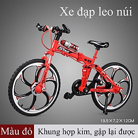 Mô hình xe đạp leo núi khung kim loại gấp gọn được tỷ lệ 1:8