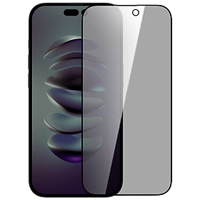 Miếng dán cường lực chống nhìn trộm cho iPhone 14 Pro (6.1 inch) hiệu Nillkin Amazing Guardian mỏng 0.23mm, vát cạnh 2.5D, chất liệu kính AGC Nhật Bản - hàng nhập khẩu