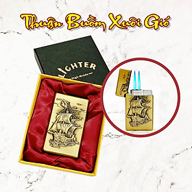 Mua Hột quẹt bật lửa khè 2 tia hình chiếc thuyền thuận buồm xuôi gió - xài gas