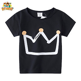 Áo Thun Bé Trai Bé Gái NT KIDS Chất Liệu COTTON Họa Tiết Vương Miệng