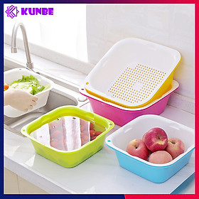 Mua Bộ Thau Rổ 6 Món KUNBE  Rửa Rau Củ  Hoa Quả Đa Năng  Hàng Cao Cấp Bền Đẹp Chắc Chắn Tiết Kiệm Không Gian