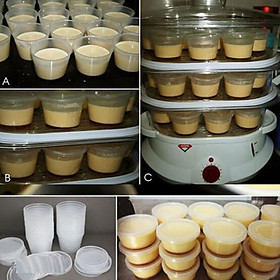 Bộ 10 Khuôn Làm Bánh Flan Rau Câu Sữa Chua Vĩnh Trường