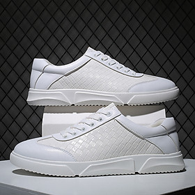Men's sneakers, breathable, wear-resistant, casual, fashionable leather shoes, Korean men's shoes