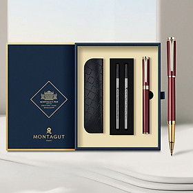 Quà tặng bút ký tên Montagut Luxury 702 của Pháp -Tặng KHẮC TÊN MIỄN PHÍ + Thiệp ghi chú B217