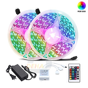 Led dây dán RGB đổi màu trang trí dán tường, máy tính, bàn làm việc