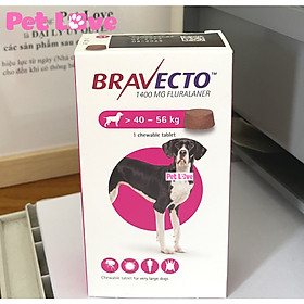 Bravecto diệt ghẻ, ve rận, bọ chét (chó 40 - 56kg)