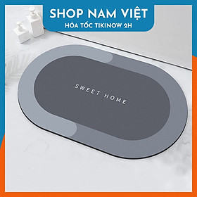 Mua Thảm Chùi Chân Siêu Thấm Hút Silicon Chống Trơn Trượt Dễ Dàng Vệ Sinh Màu Sắc Thời Trang Phủ NaNo