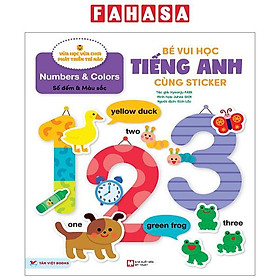 Bé Vui Học Tiếng Anh Cùng Sticker - Numbers And Colors - Số Đếm Và Màu Sắc