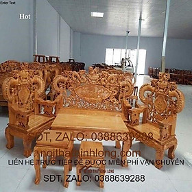 Mua Bàn Ghế Rồng Khuỳnh Nghê Đỉnh Gỗ Gõ Đỏ