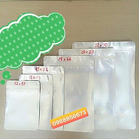 1kg túi zip đáy đứng 1 mặt trong 1 mặt bạc