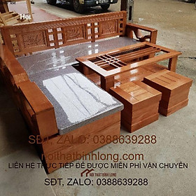 Bàn ghế phòng khách lá me