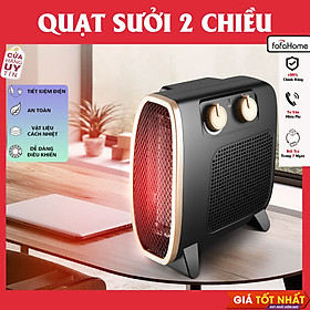 Máy Sưởi 2 Chiều Mini Nhỏ Gọn Mang Theo, 3 Nấc Chỉnh Nhiệt Công Suất Lớn Máy Chạy Êm Tiếng Ồn Nhỏ Hàng Nhập Khẩu