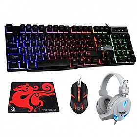 Mua Bộ bàn phím giả cơ R8 1822 + Chuột R8 1602 và Tai Nghe Led 2018 + ( JuLy ) Tặng Kèm Lót Chuột - Hàng nhập khẩu