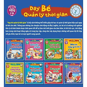 Sách - Combo 8c Rèn luyện kỹ năng sống cho trẻ (2-10 tuổi) - Dạy bé quản lý thời gian