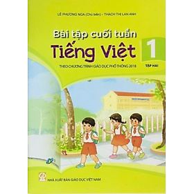 Sách - Bài tập cuối tuần Tiếng Việt 1 tập 2