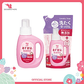 Combo Nước Giặt Arau Baby Chai 800ml Và Túi 720ml