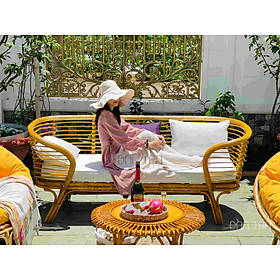 Ghế Sofa Mây Hoàng Cung, Băng Mây Cao Cấp, Ghế Sofa Mây Thư Giãn, Bàn Ghế Mây Tre ĐAN TRÀ